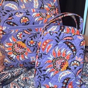vera bradley book bag and lunch box matching set